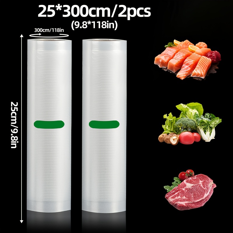 Food Storage Vacuum - 2-Pack 3M Vacuum Sealer Rolls: BPA-Free,