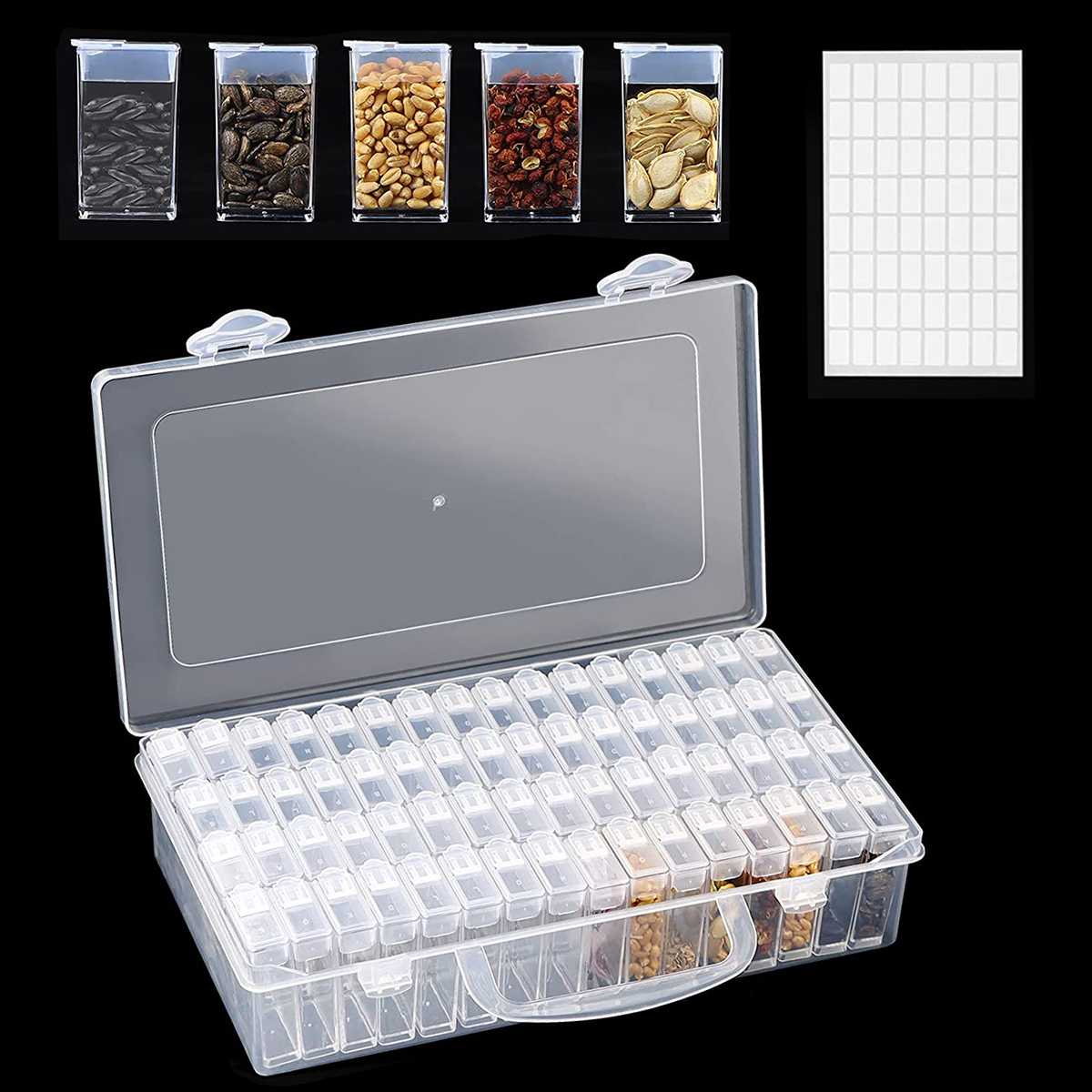 Food Storage Plants - Seed Storage Box 64 Slots Seed