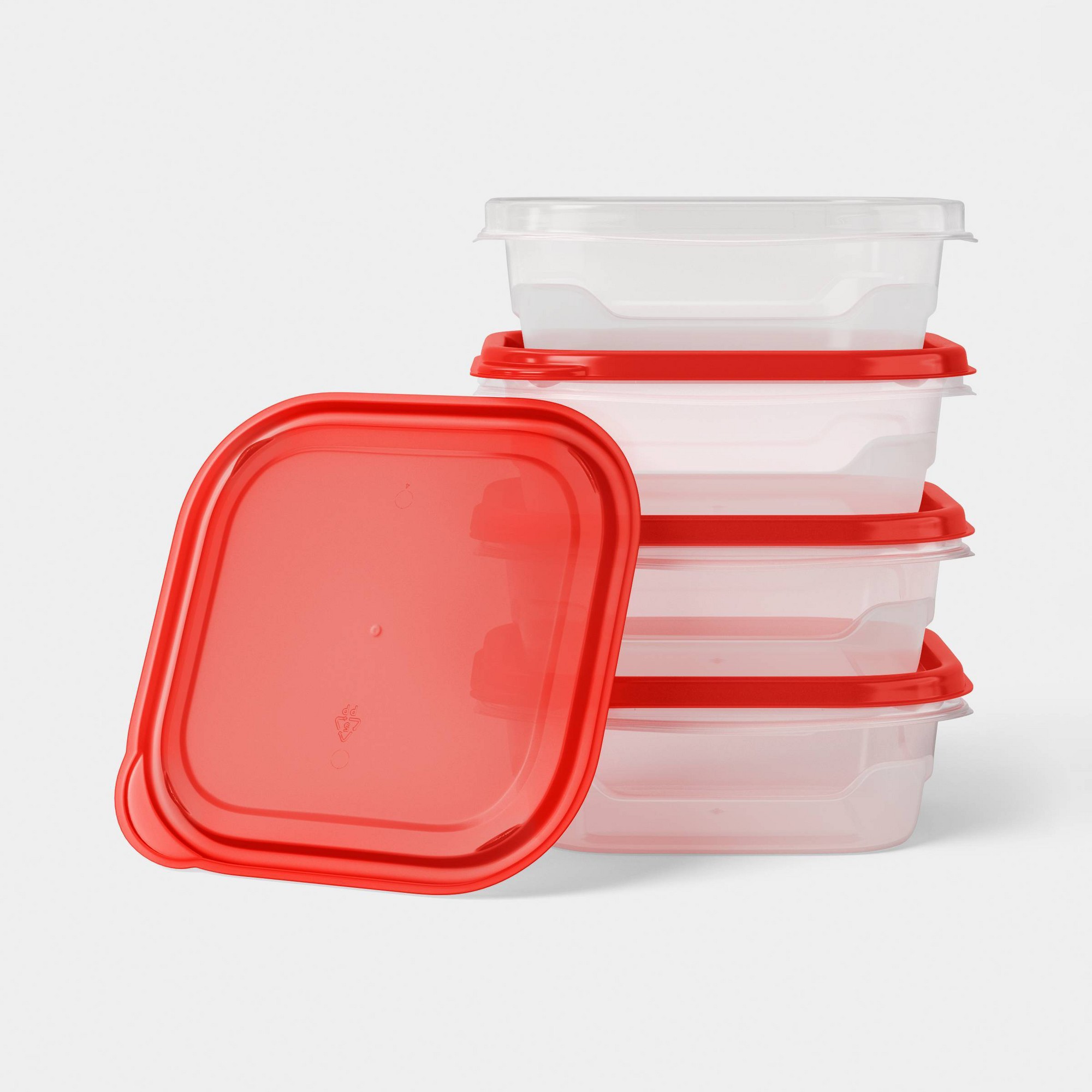 4ct Small Square Food Storage  - Food Storage Prep Containers 评论和价格