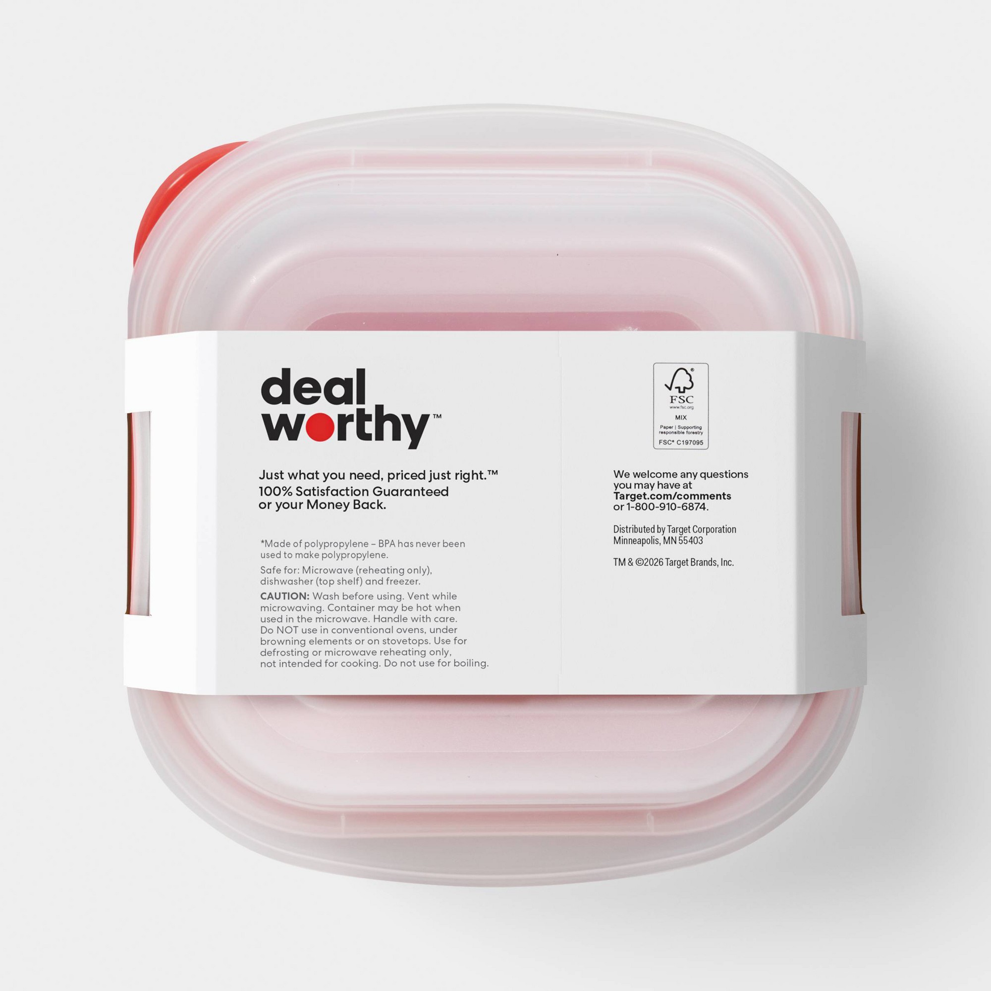 4ct Small Square Food Storage  - Food Storage Prep Containers 评论和价格
