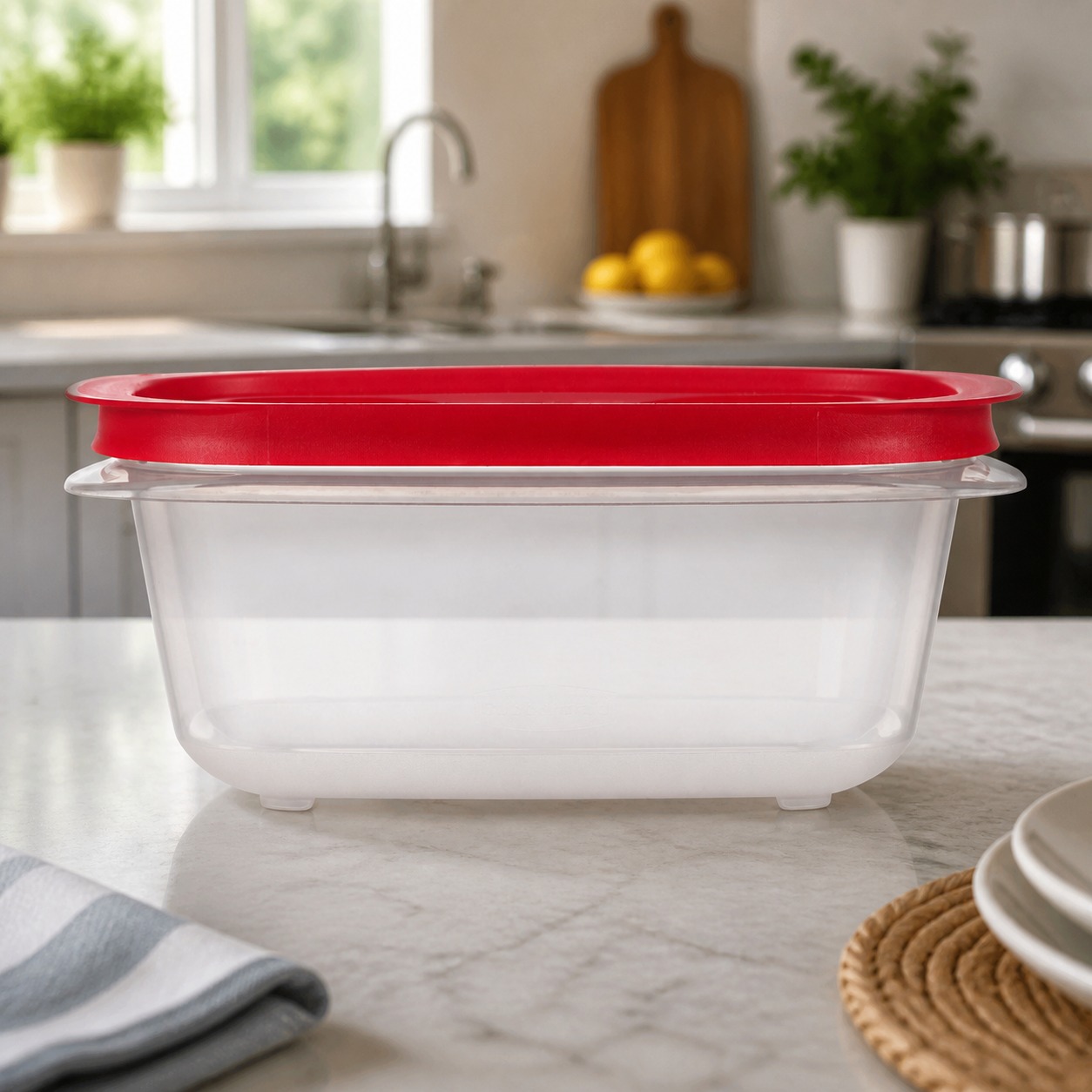 Red Rectangular Food Storage C - Food Storage Prep Containers 评论和价格