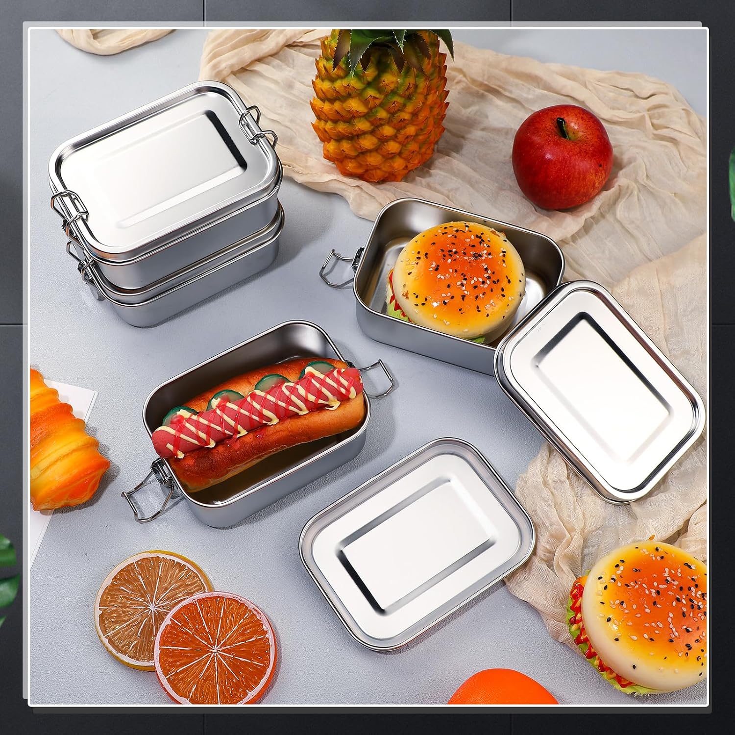 Stainless Steel Food Storage C - Food Storage Prep Containers 评论和价格