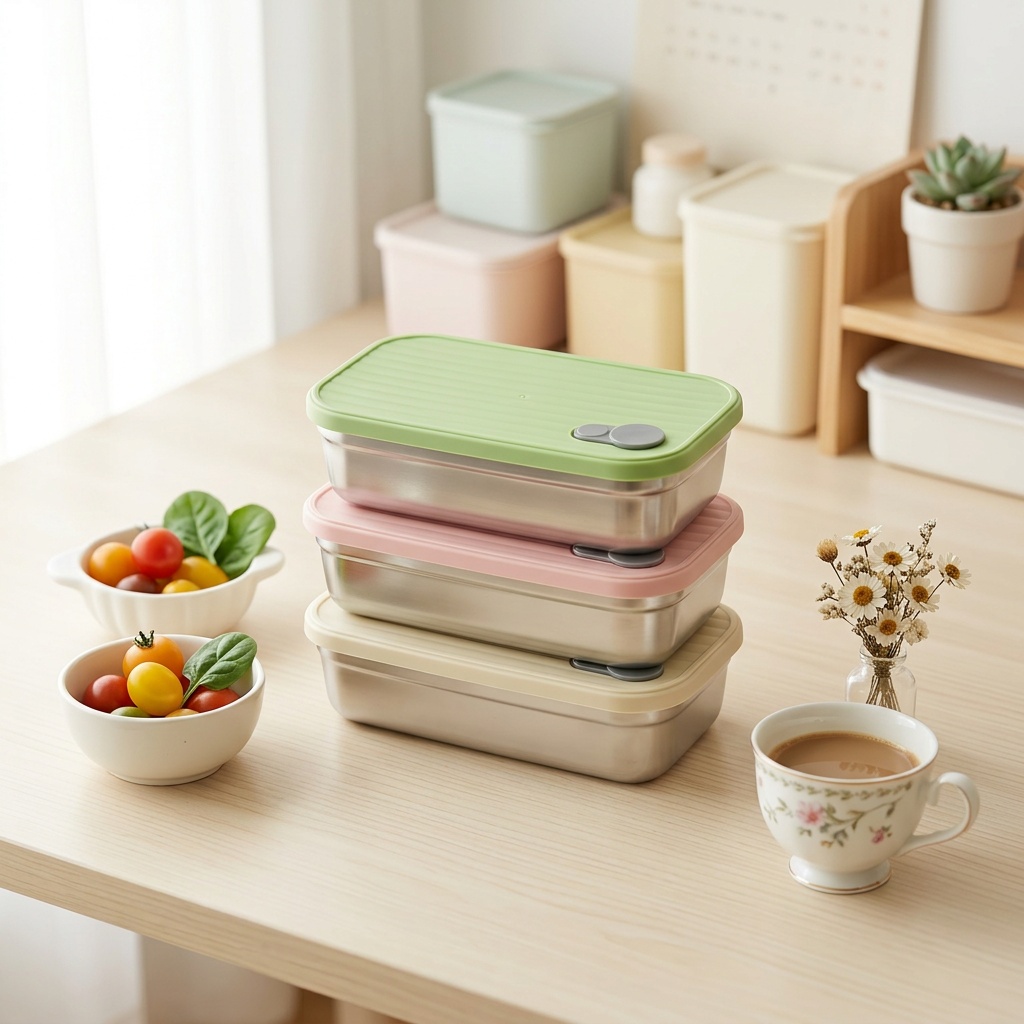 Stainless Steel Bento Box Meta - Food Storage Prep Containers 评论和价格