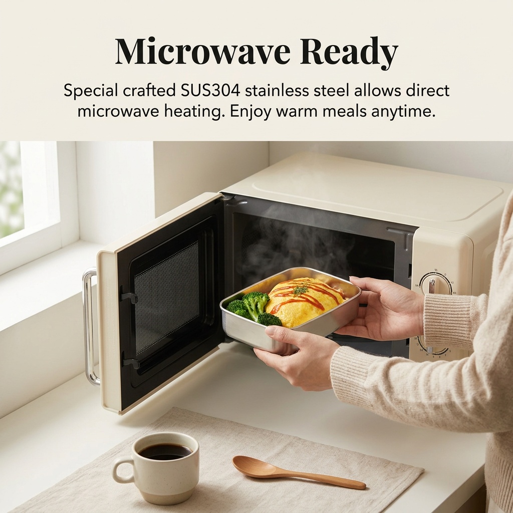 Stainless Steel Bento Box Meta - Food Storage Prep Containers 评论和价格