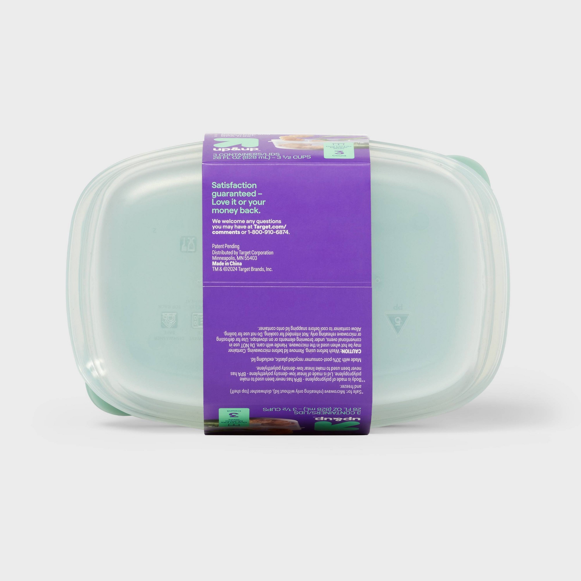 3ct Clear Plastic Divided Rect - Food Storage Prep Containers 评论和价格