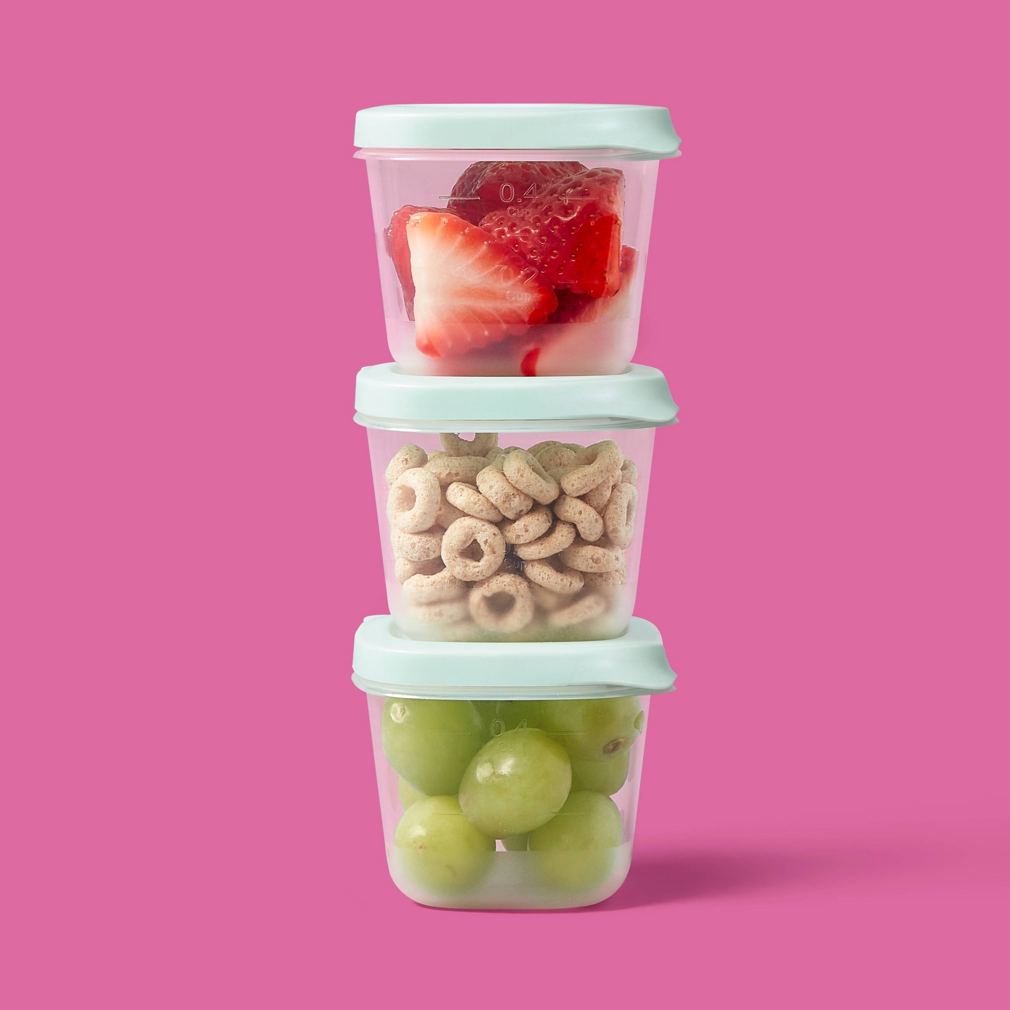 4ct Mini Square Half Cup Food  - Food Storage Prep Containers 评论和价格