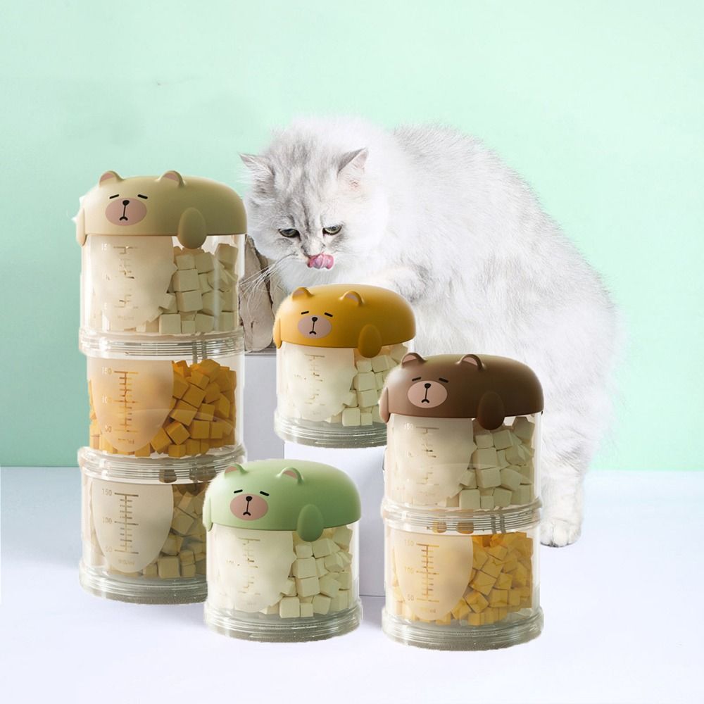 Practical Plastic Multi-Layer  - Food Storage Dog 评论和价格
