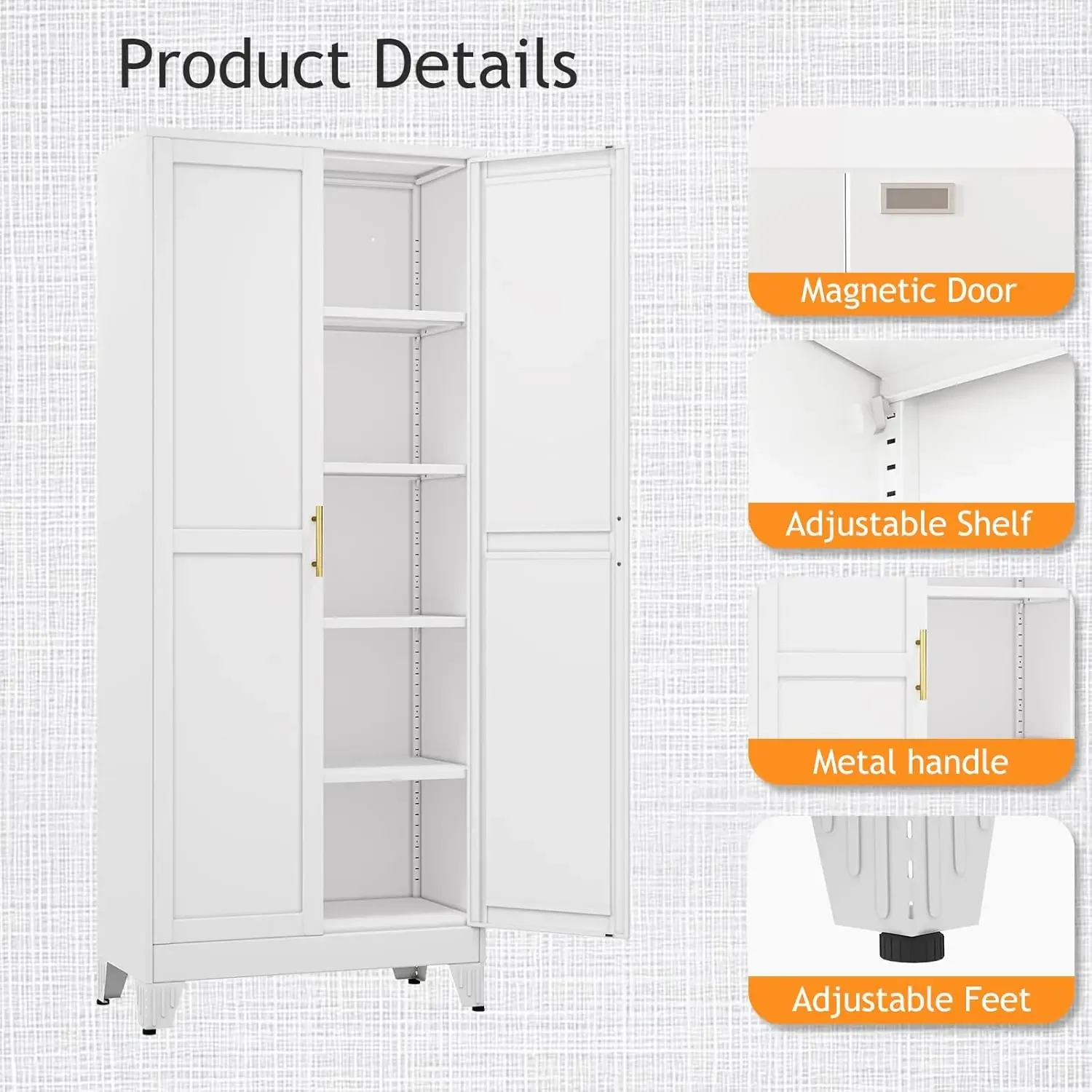 71 Tall Metal Pantry Storage C - Food Storage Kitchen Cabinet 评论和价格