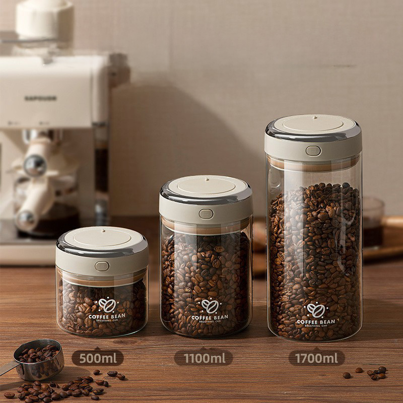500/1100/1700ml Coffee Beans V - Food Storage Vacuum 评论和价格