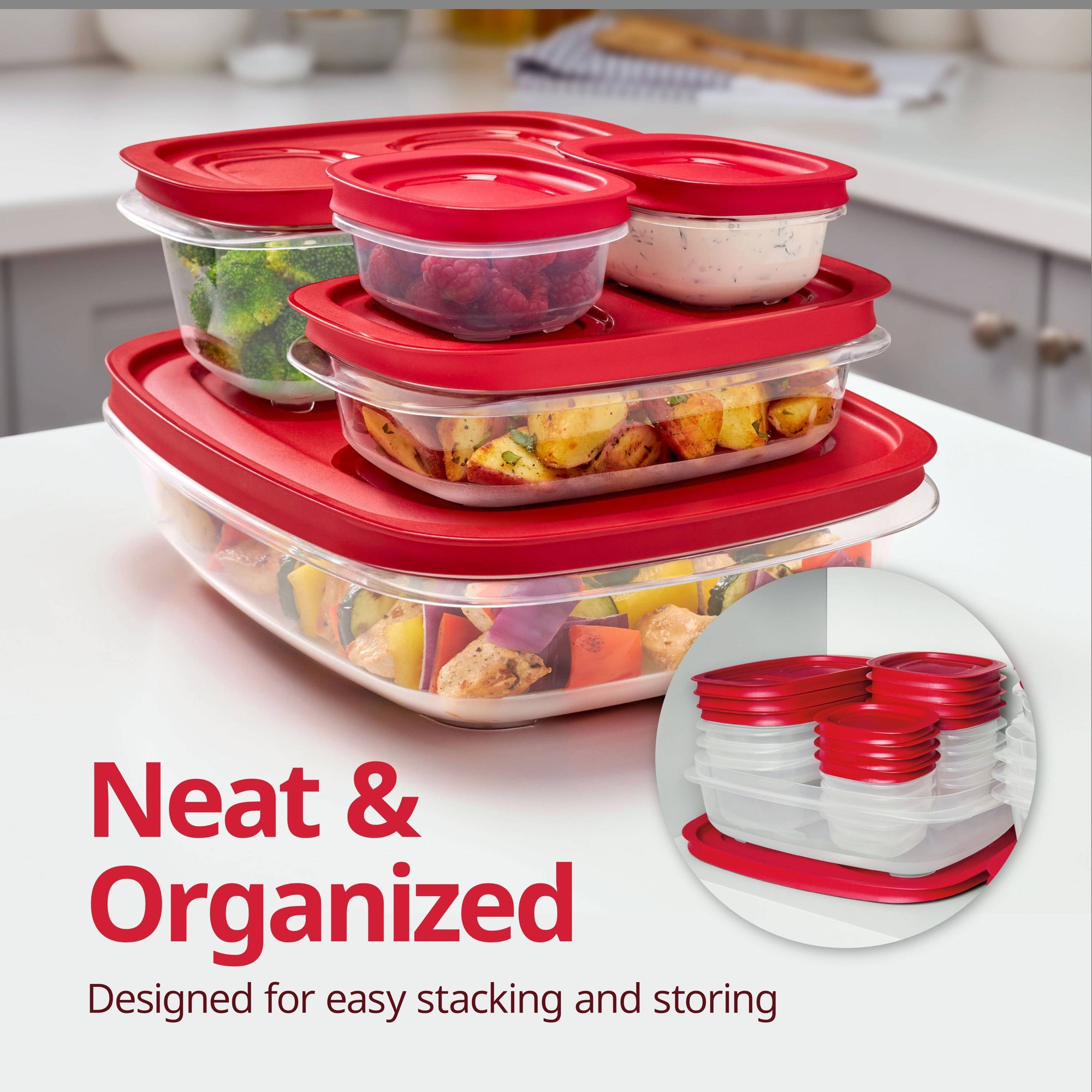 5.26 Cup Rectangular Food Stor - Food Storage Prep Containers 评论和价格