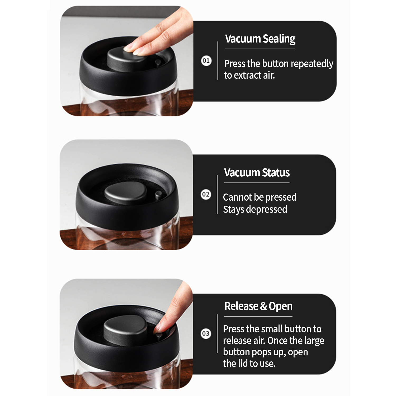 OANKR Vacuum Coffee Canister 5 - Food Storage Vacuum 评论和价格