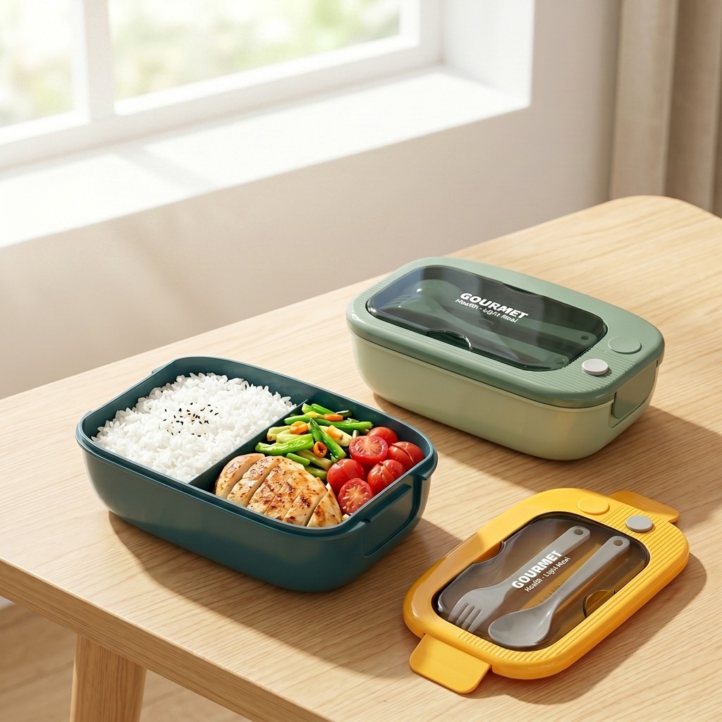 Microwavable Plastic Bento Box - Food Storage Prep Containers 评论和价格