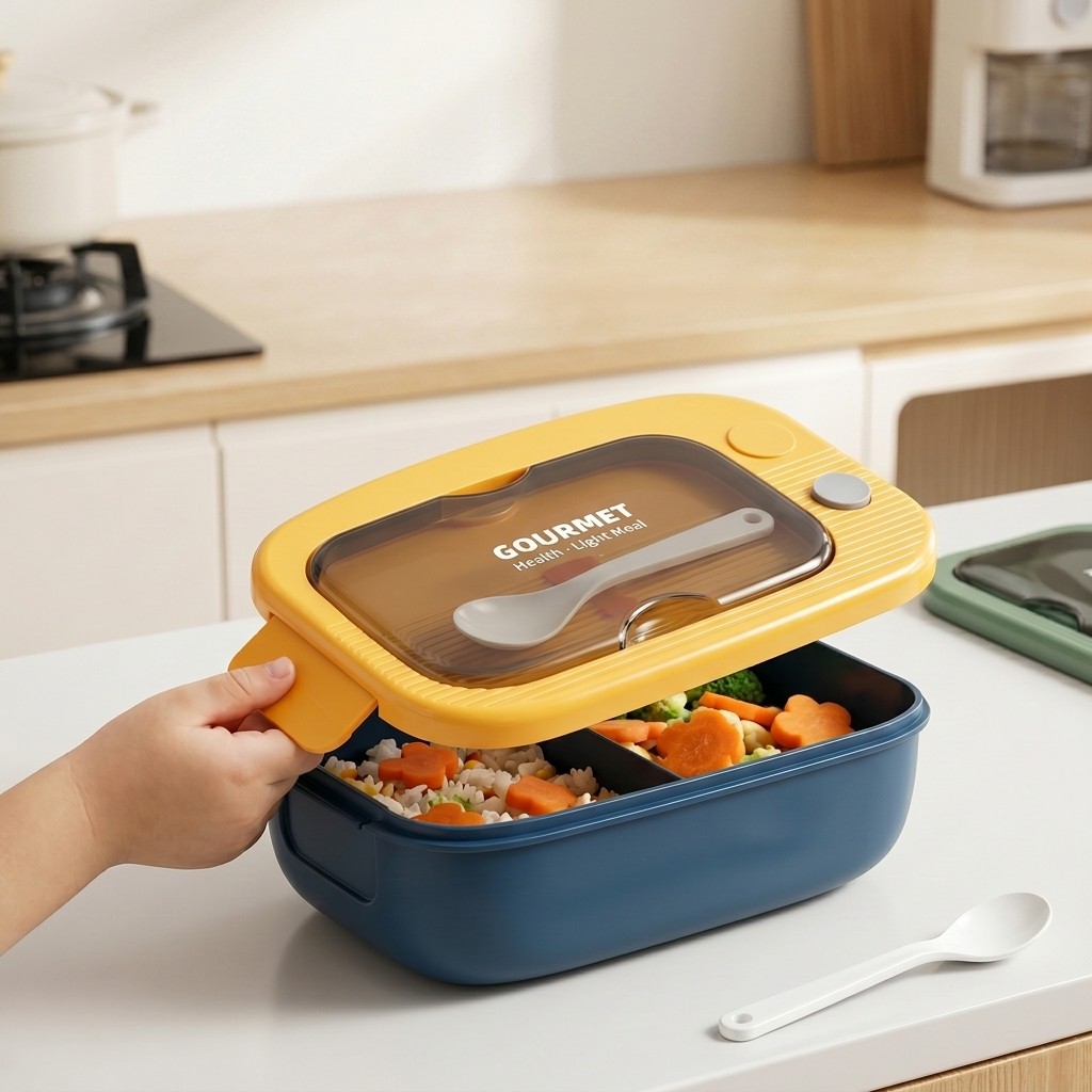 Microwavable Plastic Bento Box - Food Storage Prep Containers 评论和价格