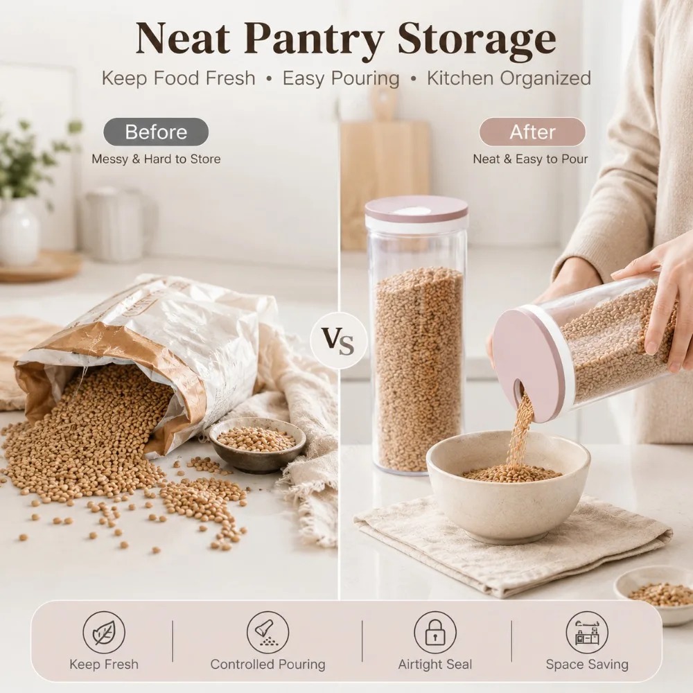 Airtight Noodle Storage Box 1  - Food Storage Kitchen Cabinet 评论和价格
