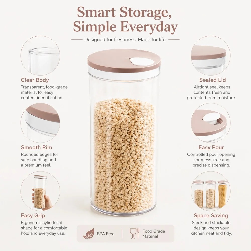 Airtight Noodle Storage Box 1  - Food Storage Kitchen Cabinet 评论和价格