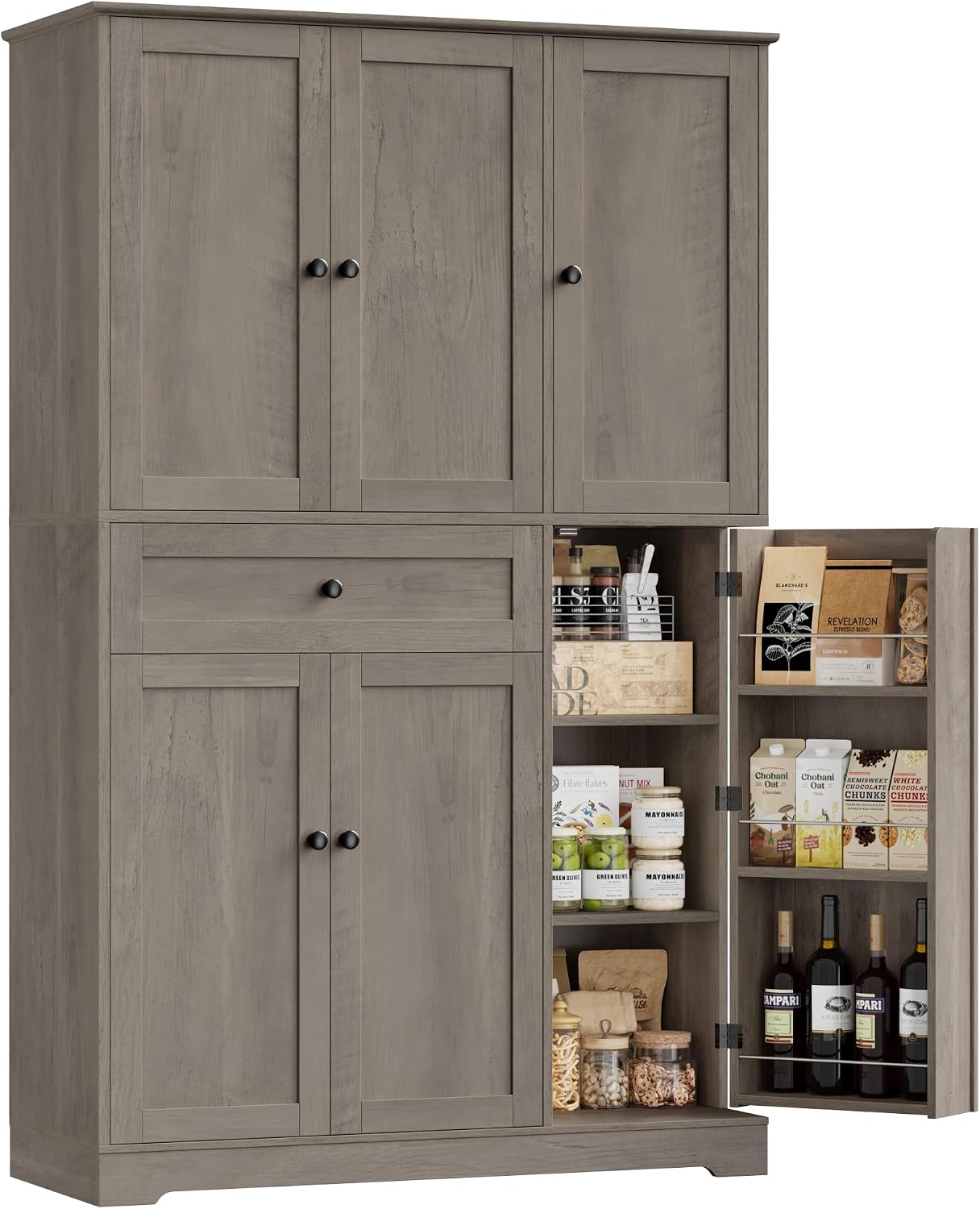 Kitchen Pantry Storage Cabinet - Food Storage Kitchen Cabinet 评论和价格