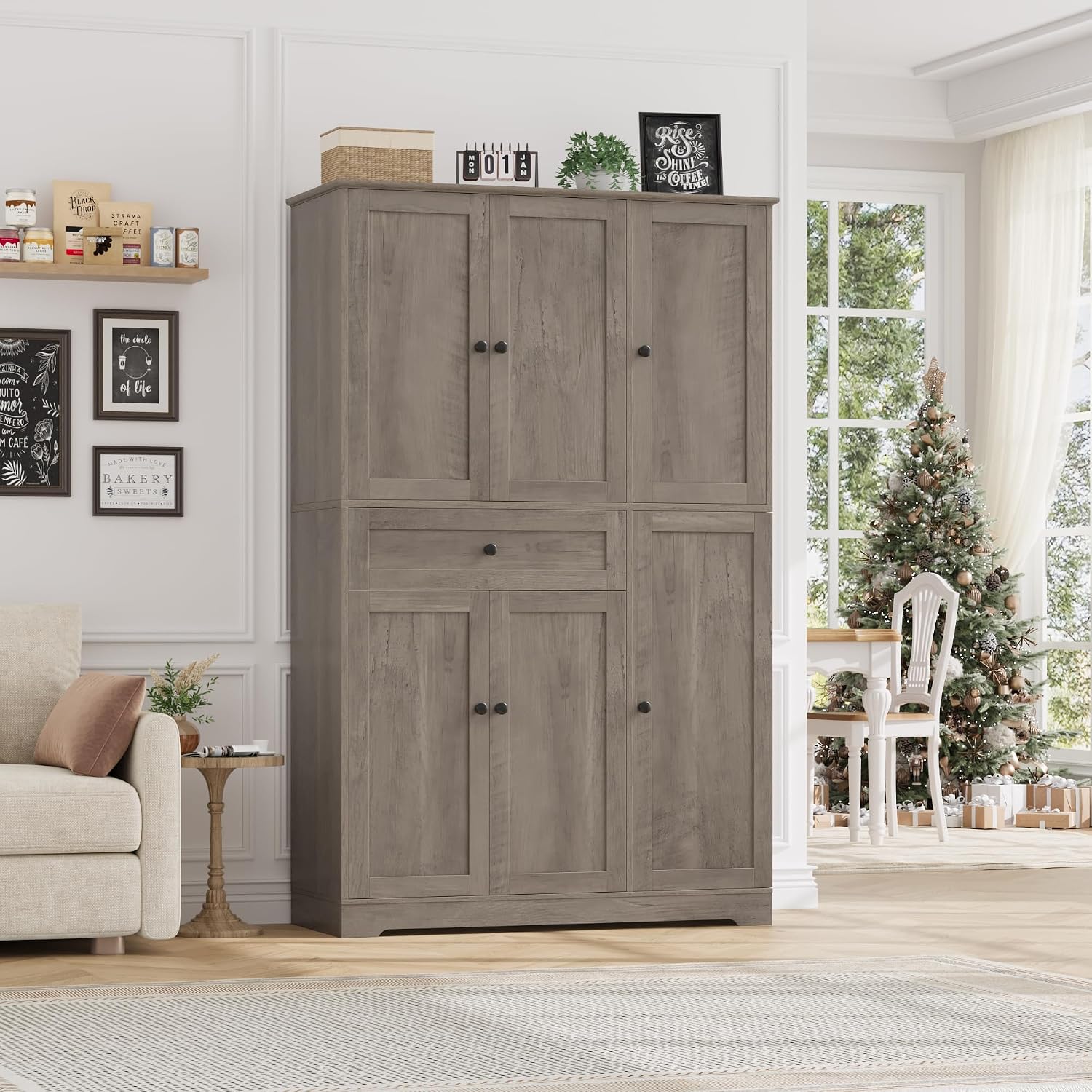 Kitchen Pantry Storage Cabinet - Food Storage Kitchen Cabinet 评论和价格