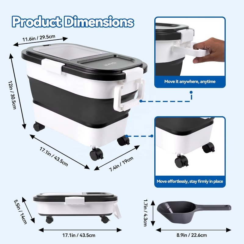 Dog Food Storage Container 20- - Food Storage Dog 评论和价格