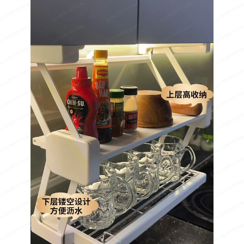 Kitchen food storage rack fold - Food Storage Kitchen Cabinet 评论和价格