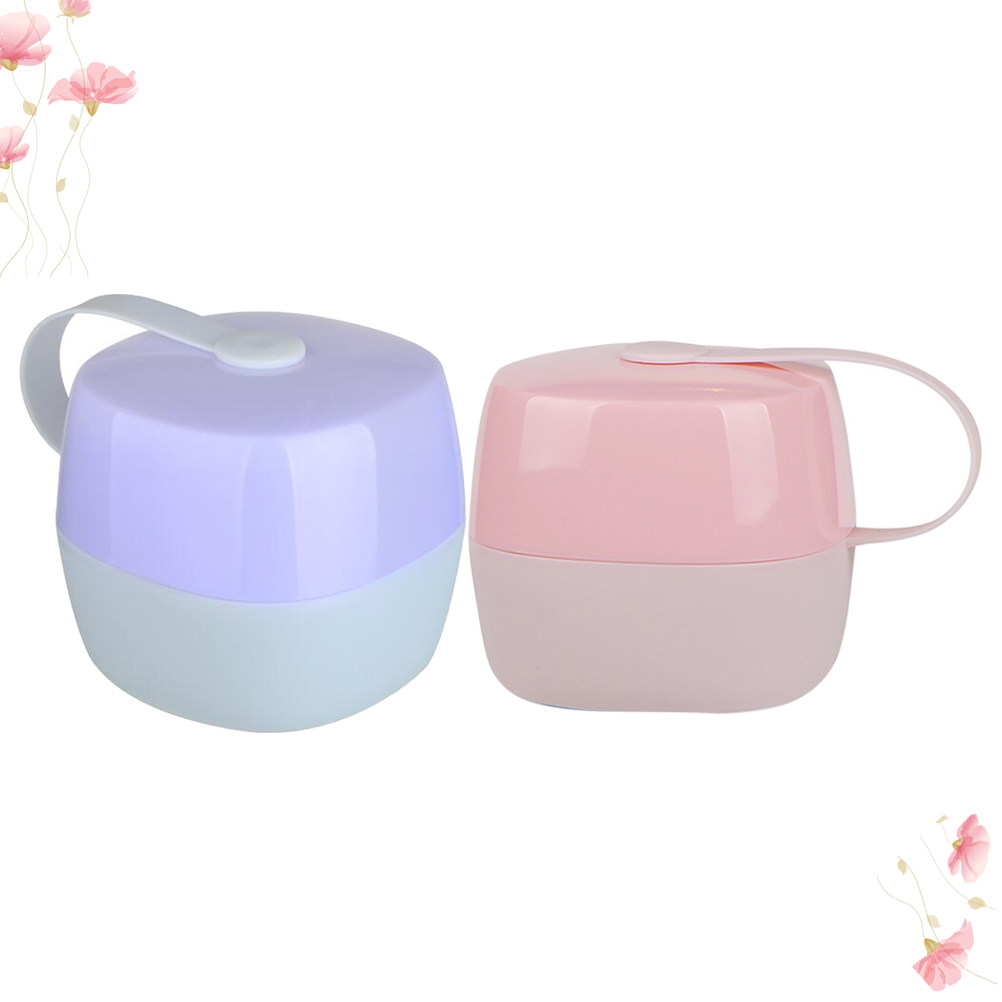 2Pcs Portable Baby Pacifier Bo - Food Storage Safe 评论和价格