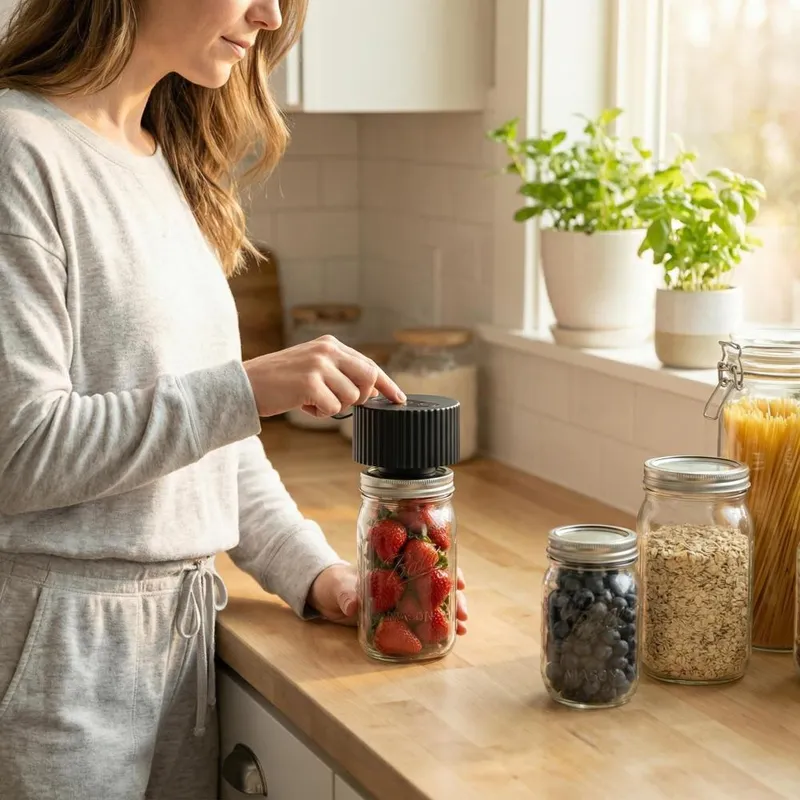 Electric Mason Jar Vacuum Seal - Food Storage Vacuum 评论和价格