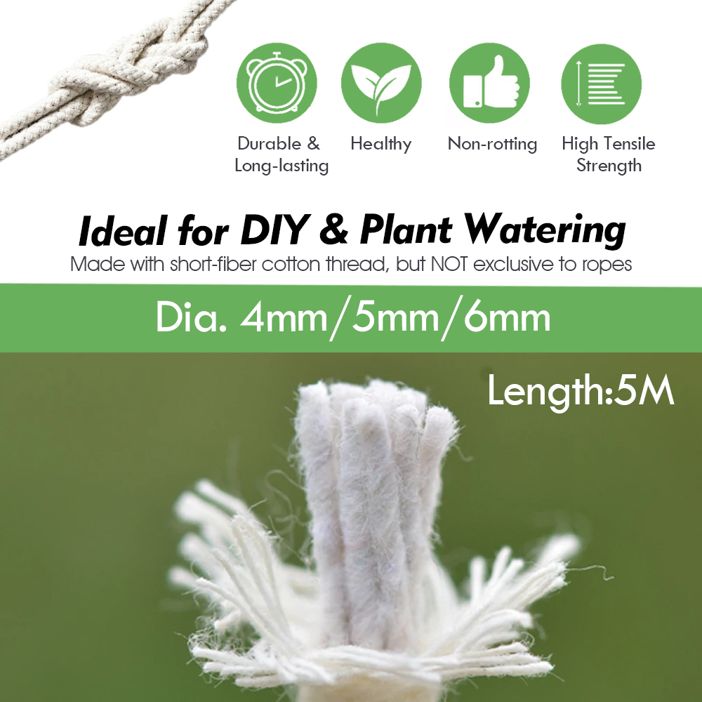 4/5/6mm Self Watering Cotton W - Food Storage Plants 评论和价格